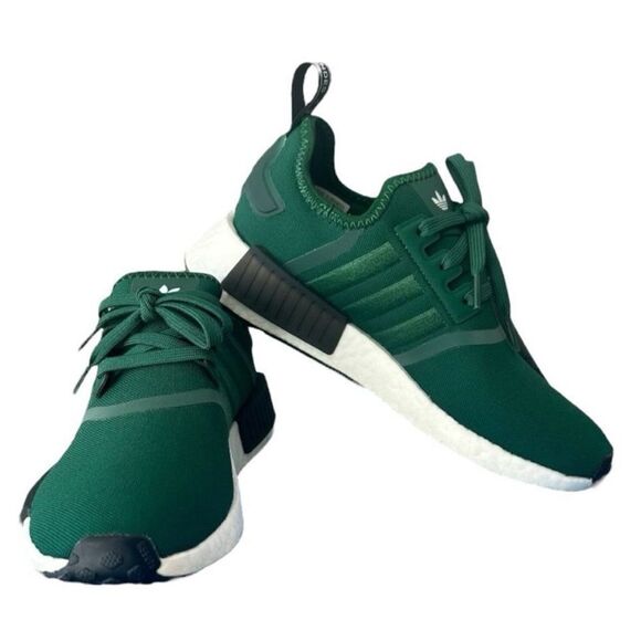 Adidas NMD R1 X Parley Dark Green Core Black White Womens Running Shoes Size 8.5